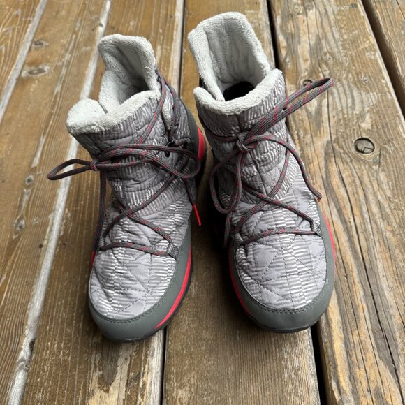 EUC Columbia Waterproof Omni-Heat 200 g Insulated Gray Snow Boots in Women's 7.5 - Picture 1 of 13